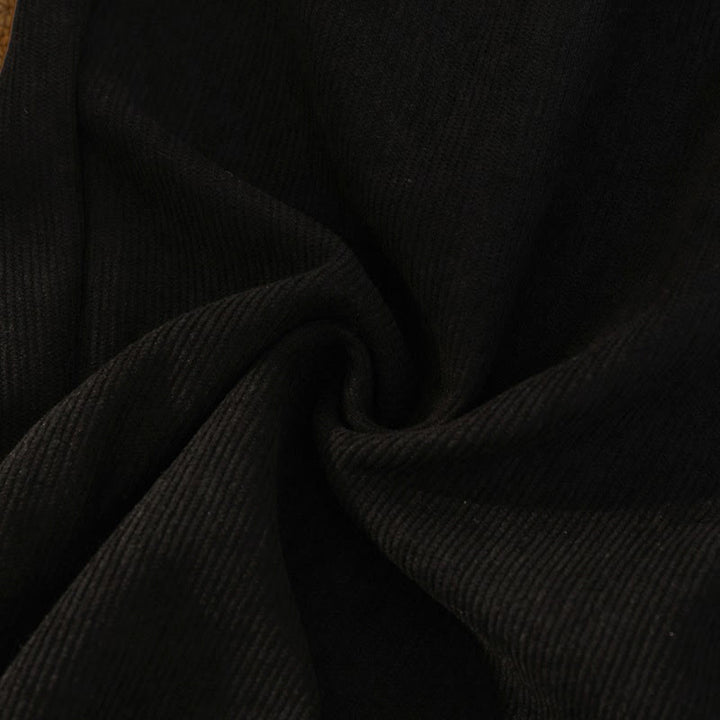 Pantalones anchos de pana de algodón con forro polar y bolsillos para mujer de Buddha Stones - image 20