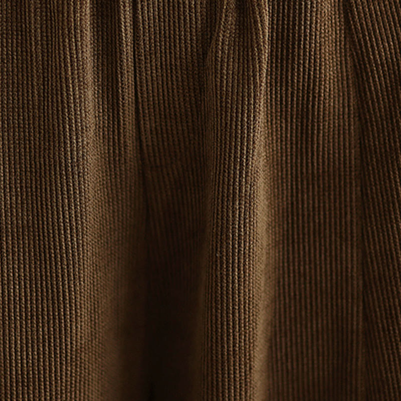 Pantalones harén de pana lisa con bolsillos y diseño patchwork de Buddha Stones para mujer, otoño - image 11