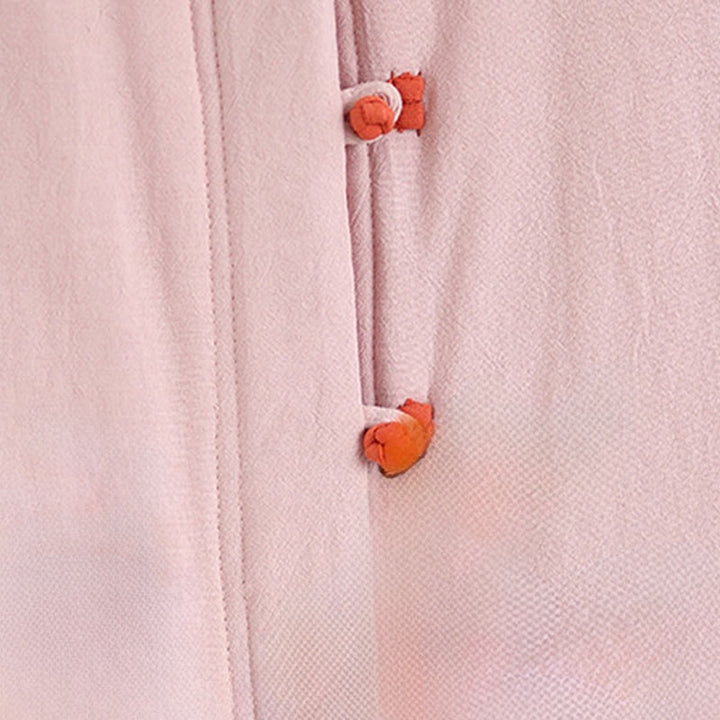 Chaqueta gruesa de algodón de manga larga con botones de rana chinos para mujer, de Buddha Stones, con bolsillos, para invierno - image 5