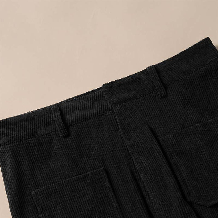 Pantalones anchos de pana y poliéster con botones y bolsillos para mujer de Buddha Stones - image 26