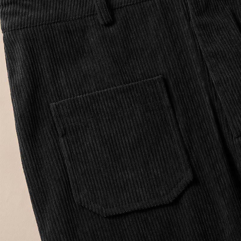 Pantalones anchos de pana y poliéster con botones y bolsillos para mujer de Buddha Stones - image 29