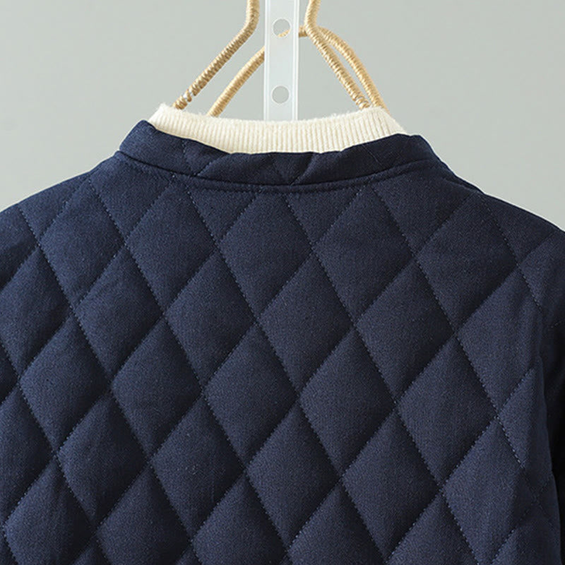 Chaqueta de algodón grueso de manga larga con bolsillos y diseño étnico de Buddha Stones con botones de rana para mujer - image 9