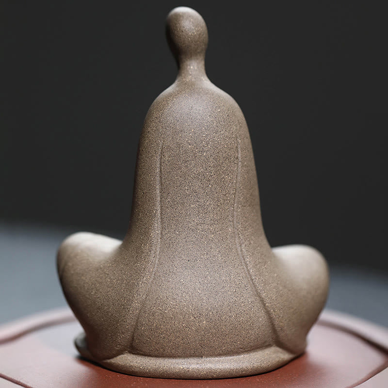 Estatua de cerámica de Buddha Stones de Buda, decoración zen para el hogar, 5 x 2,5 x 5,3 cm - image 4