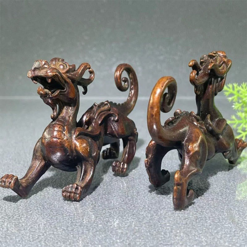 Buddha Stones pequeñas de aleación PiXiu, decoración para la riqueza y la suerte, 9,2 x 2,4 x 5,2 cm - image 4