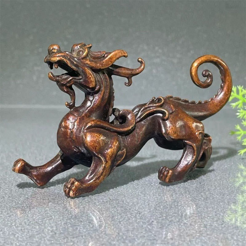 Buddha Stones pequeñas de aleación PiXiu, decoración para la riqueza y la suerte, 9,2 x 2,4 x 5,2 cm - image 2