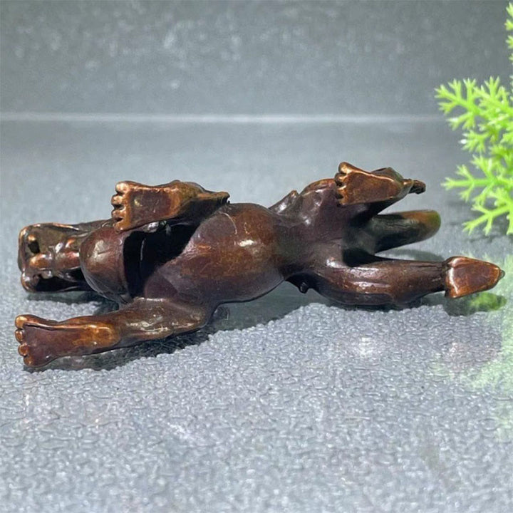 Buddha Stones pequeñas de aleación PiXiu, decoración para la riqueza y la suerte, 9,2 x 2,4 x 5,2 cm - image 6