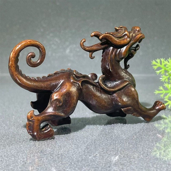 Buddha Stones pequeñas de aleación PiXiu, decoración para la riqueza y la suerte, 9,2 x 2,4 x 5,2 cm - image 7