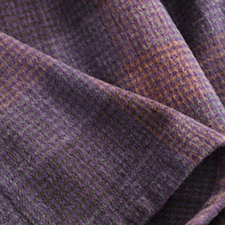 Falda térmica de algodón con estampado a cuadros de invierno para mujer de Buddha Stones, de 7-8 de largo y bolsillos - image 11