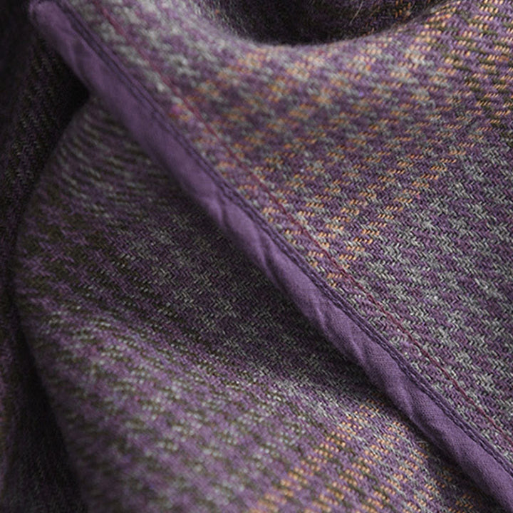 Falda térmica de algodón con estampado a cuadros de invierno para mujer de Buddha Stones, de 7-8 de largo y bolsillos - image 9