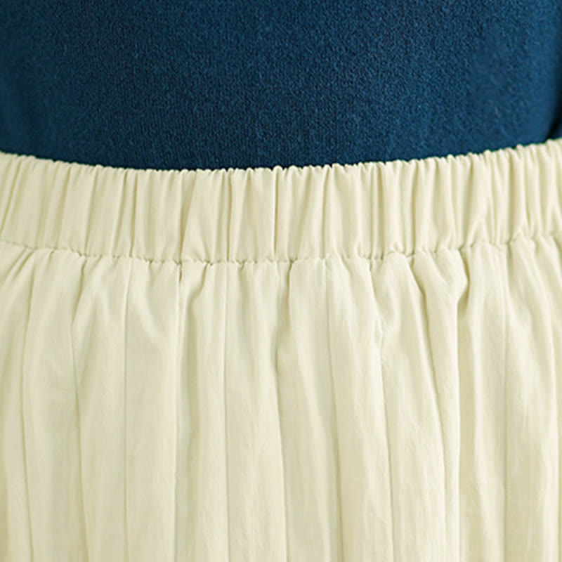 Falda térmica para mujer con cintura elástica, diseño plisado y bolsillos de Buddha Stones - image 15