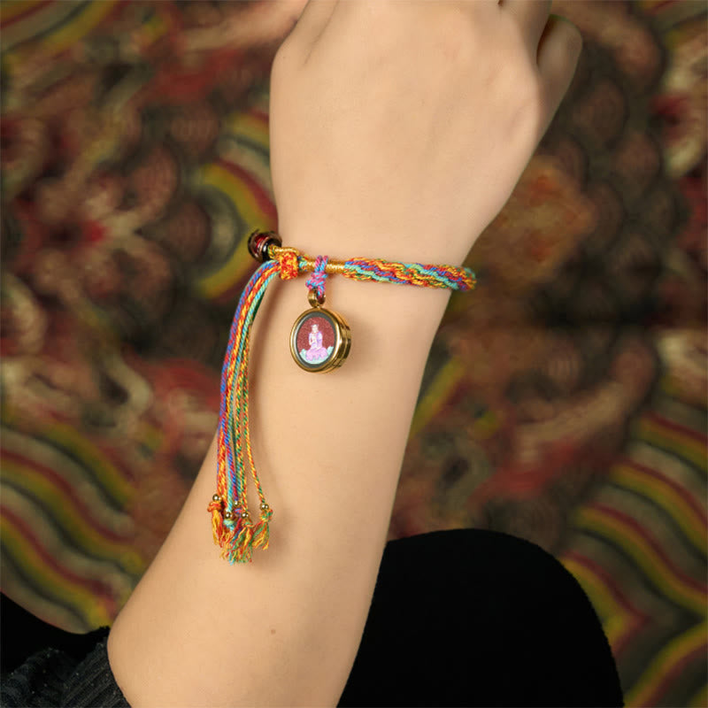 Pulsera de hilo con bendición de cinabrio y Buddha Stones de Buda Thangka del zodíaco chino - image 21