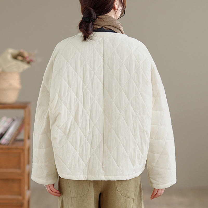 Chaqueta de Tai Chi Zen de manga larga con bolsillos y relleno de algodón para mujer Buddha Stones - image 19