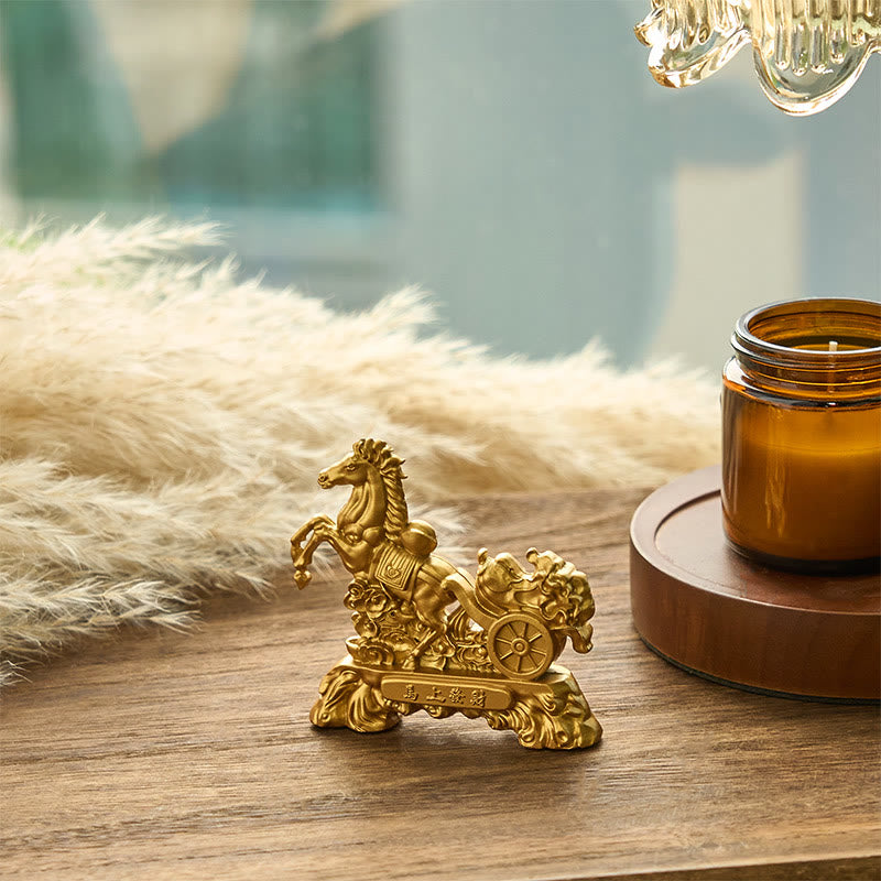 Buddha Stones "Hazte Rico Ahora" Lingote de Col del Año del Caballo Decoración del Hogar - image 3