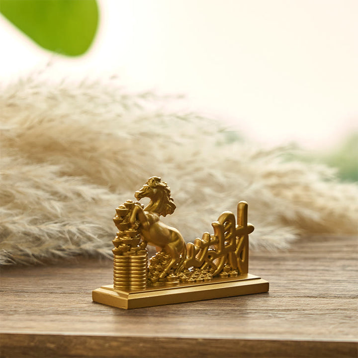 Buddha Stones "Hazte Rico Ahora" Lingotes del Año del Caballo Prosperidad Decoración del Hogar - image 3