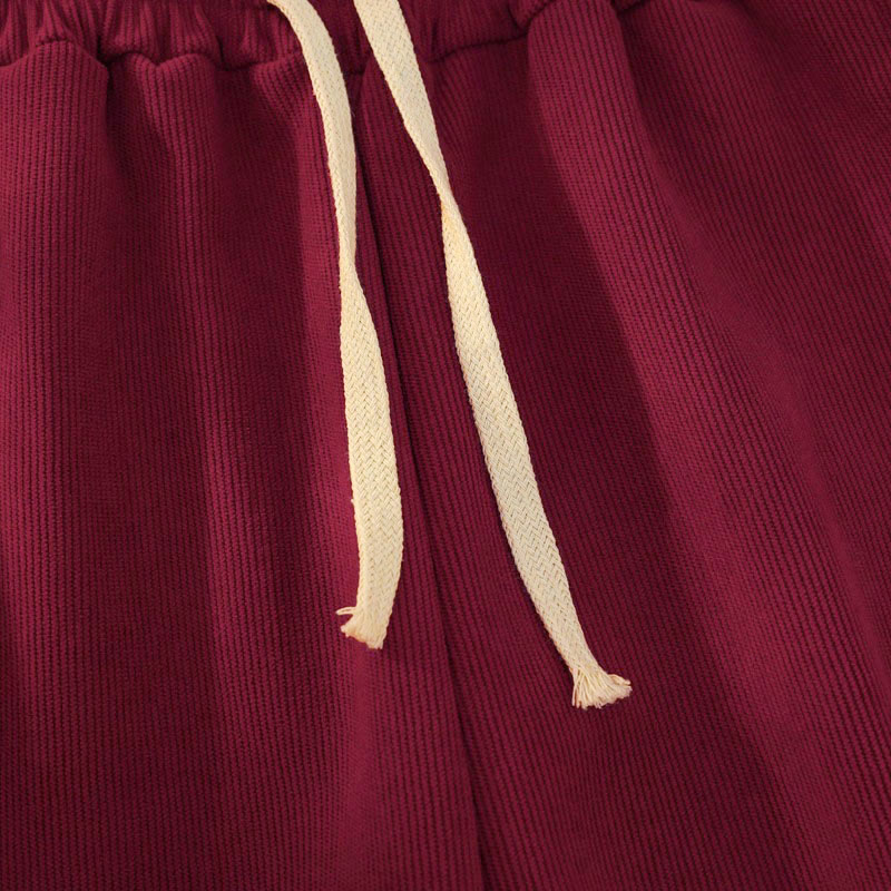 Pantalones anchos de pana de algodón con forro polar y bolsillos para mujer de Buddha Stones - image 37