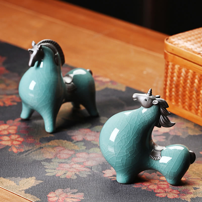 Buddha Stones , Año del Caballo, Cerámica, Libertad, Decoración de Escritorio para el Hogar - image 16
