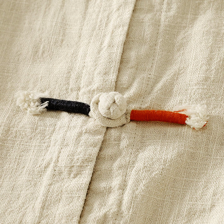 Camisa de manga larga para mujer, estilo zen, de algodón y lino , con Buddha Stones (estilo chino). - image 10