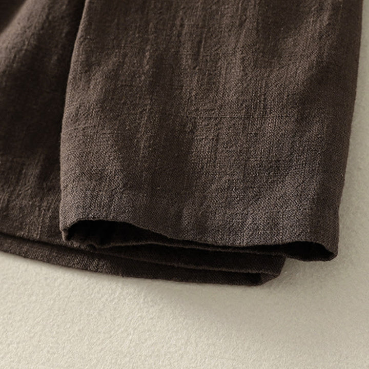 Camisa de manga larga para mujer, estilo zen, de algodón y lino , con Buddha Stones (estilo chino). - image 4