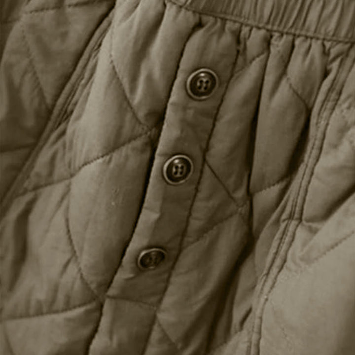 Falda térmica acolchada de algodón liso Buddha Stones para mujer, de 7-8 pulgadas de largo, con bolsillos - image 5