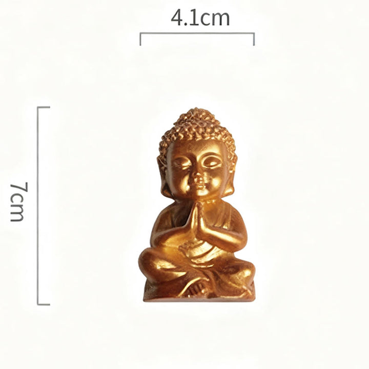 Imán para nevera con estatua de Buda Tathagata de Buddha Stones, decoración para el hogar - Estilo A2 4,1*7*3 cm (con imán en la parte posterior) - image 3