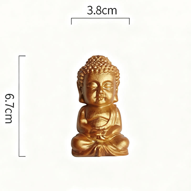 Imán para nevera con estatua de Buda Tathagata de Buddha Stones, decoración para el hogar - Estilo A1 3,8*6,7*3 cm (con imán en la parte posterior) - image 1