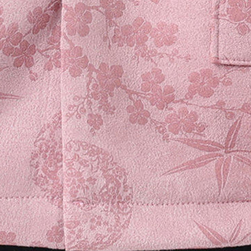 Chaqueta de algodón para hombre de manga larga con botones de bambú y estampado jacquard de otoño con Buddha Stones y bolsillos - image 17