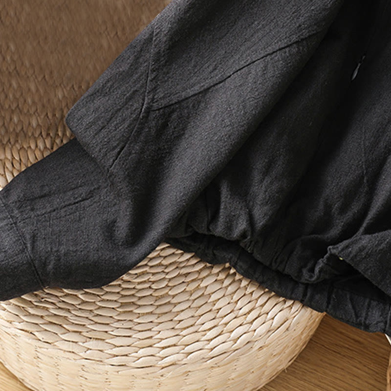 Chaqueta de manga larga de doble capa con cremallera y bolsillos para mujer, de algodón , con Buddha Stones. - image 8