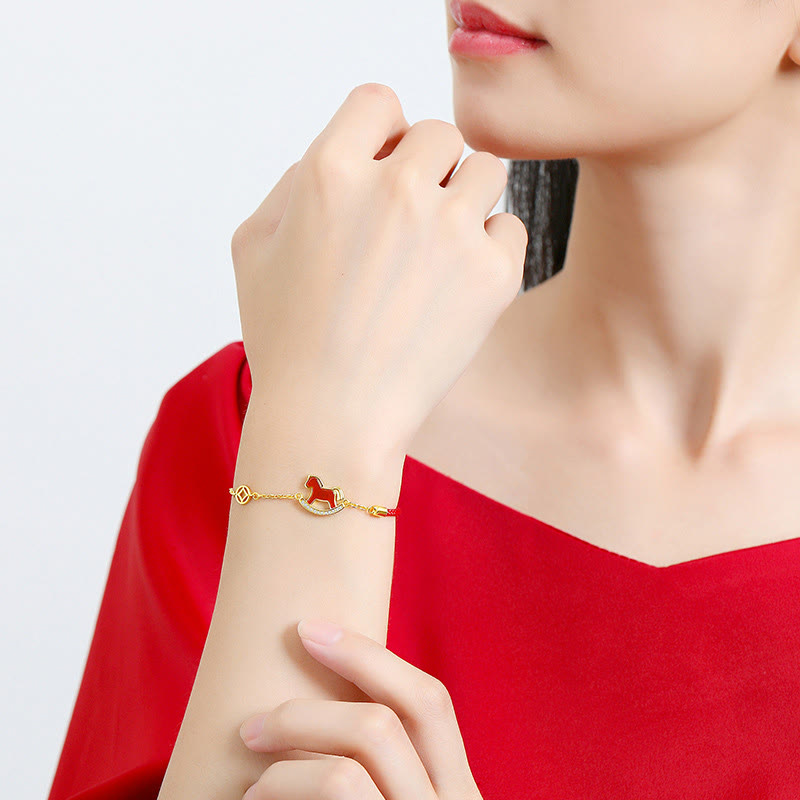 Collar con colgante de plata de ley 925 con Buddha Stones , símbolo del año del zodiaco chino del Caballo y ágata roja. - image 16