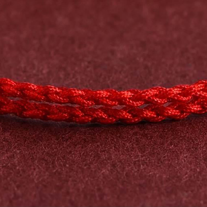 Pulsera tobillera protectora con diseño de cinco monedas de cobre y Buddha Stones, con cordón trenzado. - image 7