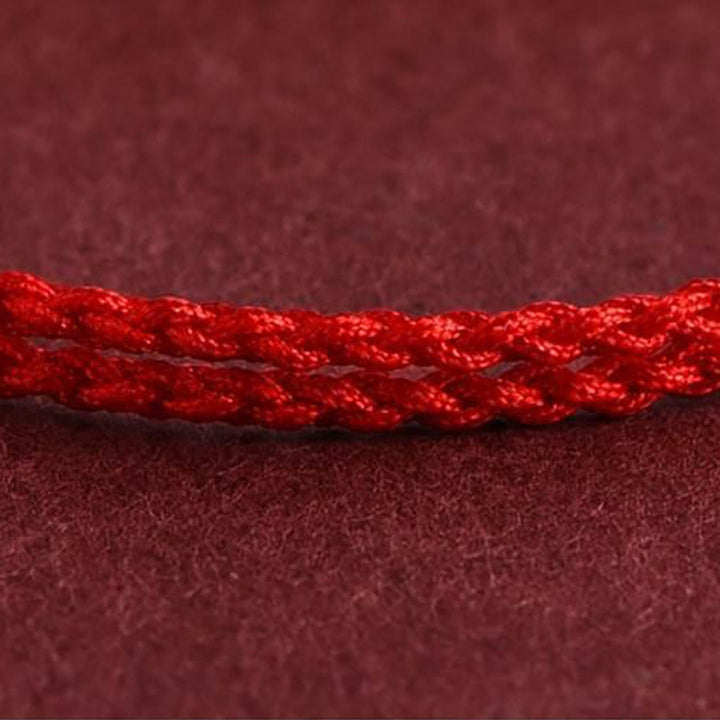 Pulsera tobillera protectora con diseño de cinco monedas de cobre y Buddha Stones, con cordón trenzado. - image 7