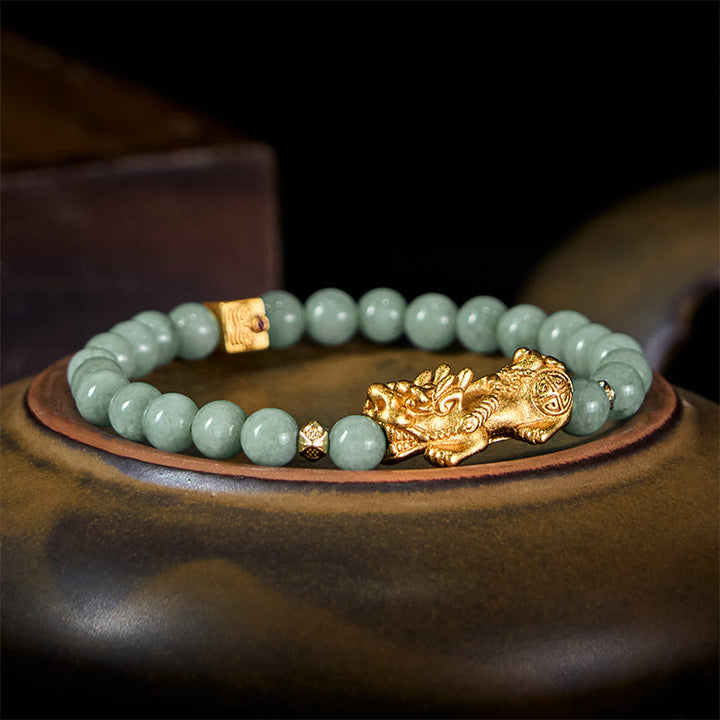 Pulsera de Buddha Stones y jade para la suerte y la prosperidad - image 10