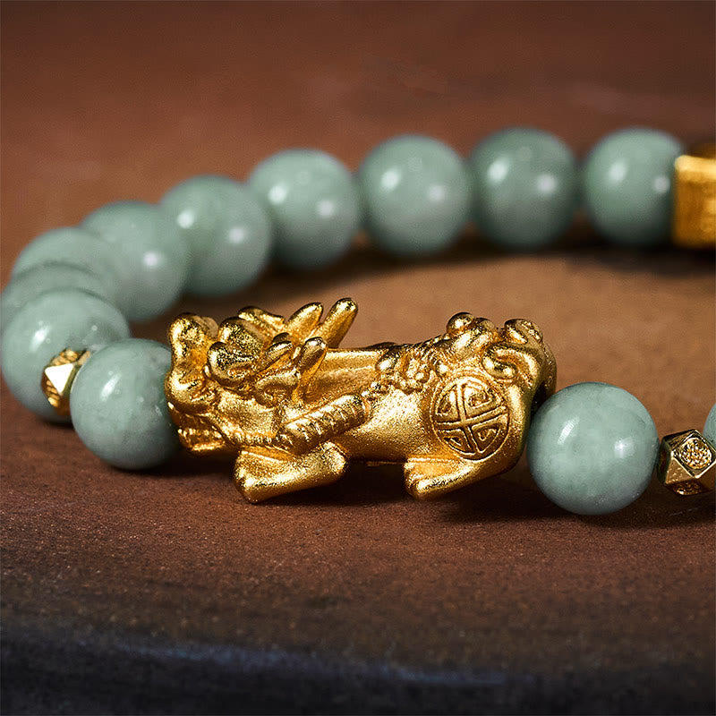 Pulsera de Buddha Stones y jade para la suerte y la prosperidad - image 5