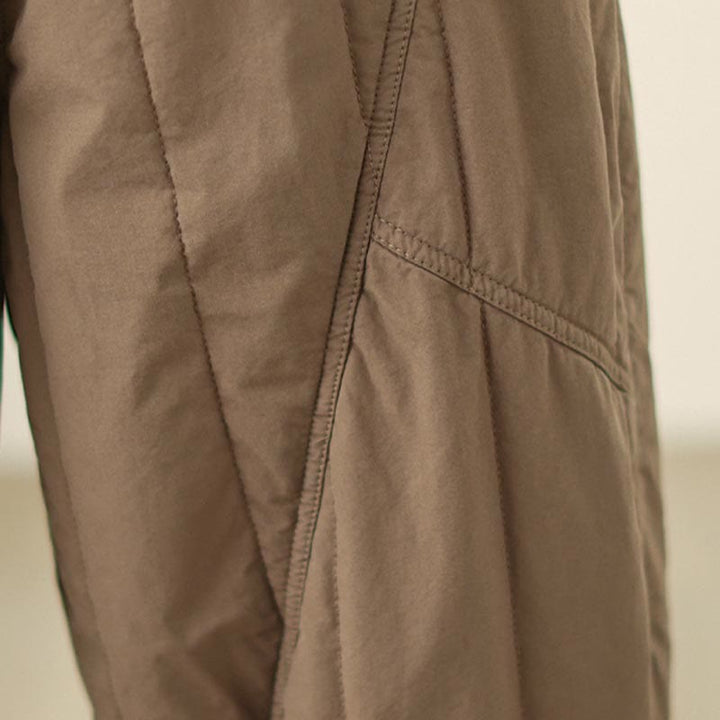 Pantalones tipo harem térmicos de cintura alta con cintura elástica y bolsillos para mujer, con estampado de Buddha Stones. - image 18