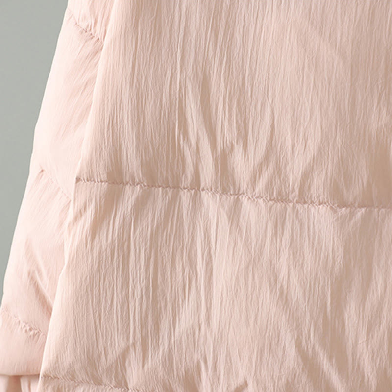 Chaqueta térmica de manga larga para mujer con bolsillos, bordado de flores de durazno y piedras de Buddha Stones. - image 12