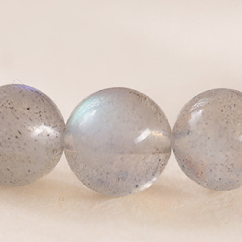 Pulsera con encanto de loto, piedra lunar natural y Buddha Stones - image 8