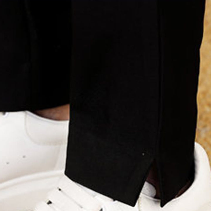 Conjunto de ropa para hombre de 2 piezas con camisa y pantalón de manga larga con botones de bambú y estampado de Buddha Stones Tang Suit (2 piezas). - image 9