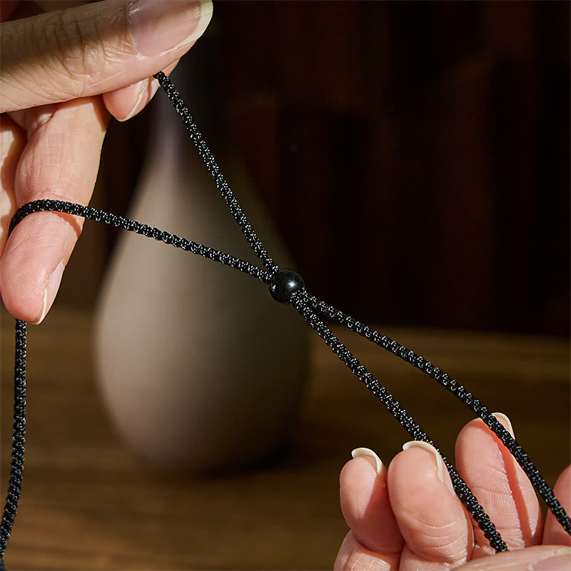 Collar con colgante de bendición de ágata Dzi de nueve ojos con diseño Bagua Yin Yang tibetano de Buddha Stones - image 4