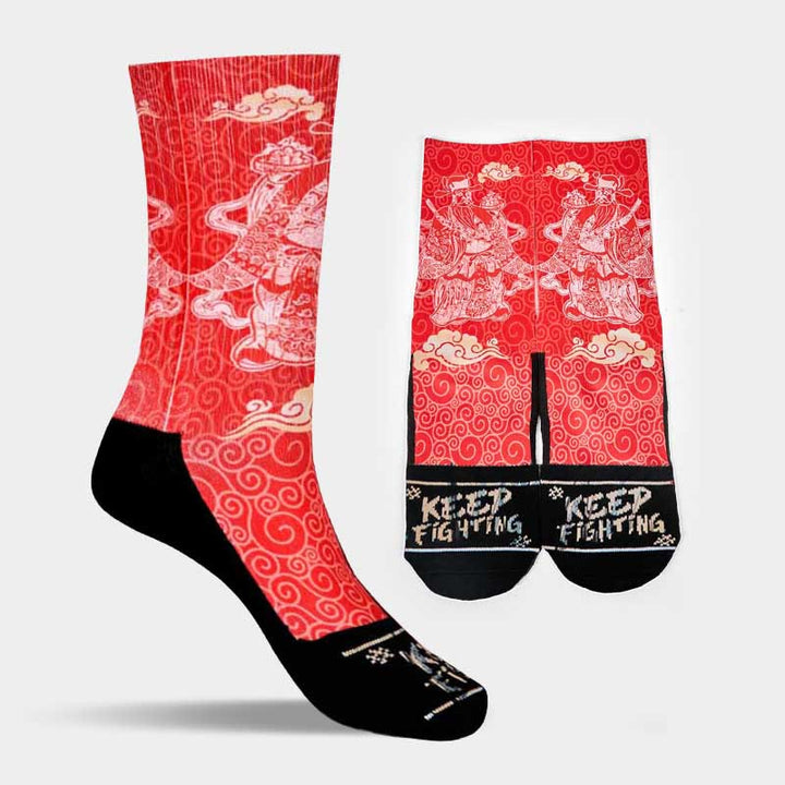 Calcetines unisex con diseño de Buddha Stones auspiciosas, informales, con piedras, dios de la riqueza - image 13
