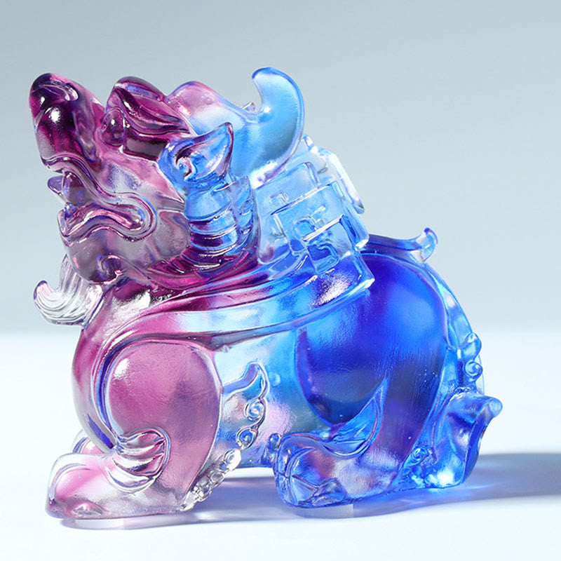 Buddha Stones, Cristal Liuli Pixiu, Atracción de Riqueza y Suerte, Decoración para el Hogar - image 2