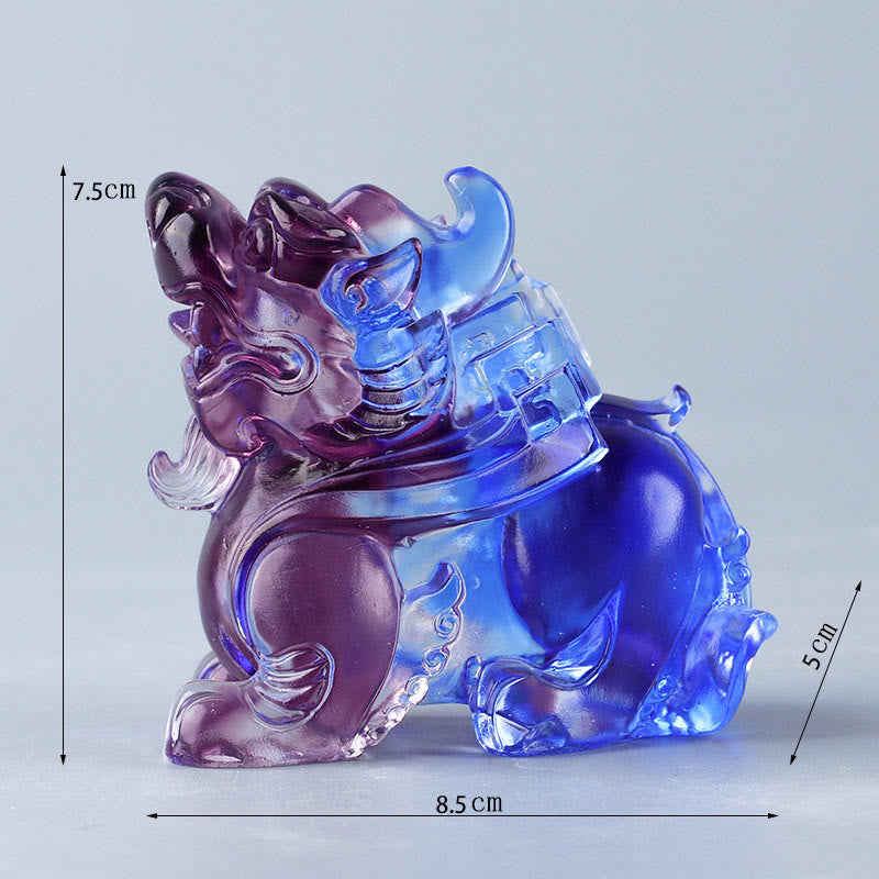 Buddha Stones, Cristal Liuli Pixiu, Atracción de Riqueza y Suerte, Decoración para el Hogar - image 3