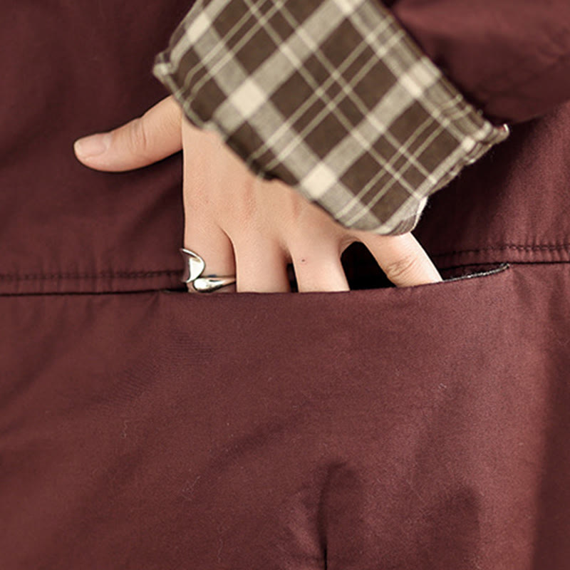 Sudadera con capucha y estampado de Buddha Stones para mujer. Chaqueta de algodón grueso de manga larga con bolsillos. - image 10