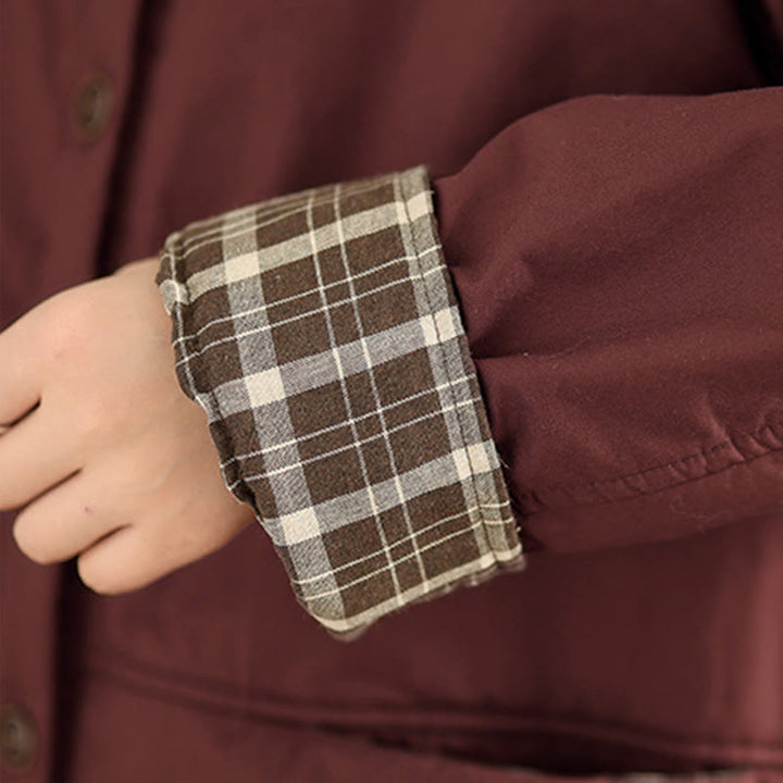 Sudadera con capucha y estampado de Buddha Stones para mujer. Chaqueta de algodón grueso de manga larga con bolsillos. - image 12