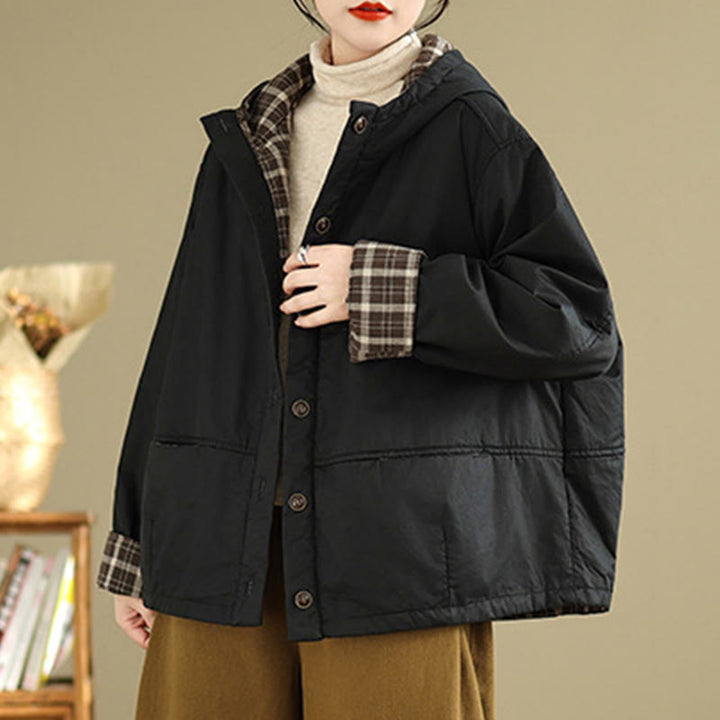 Sudadera con capucha y estampado de Buddha Stones para mujer. Chaqueta de algodón grueso de manga larga con bolsillos. - image 14