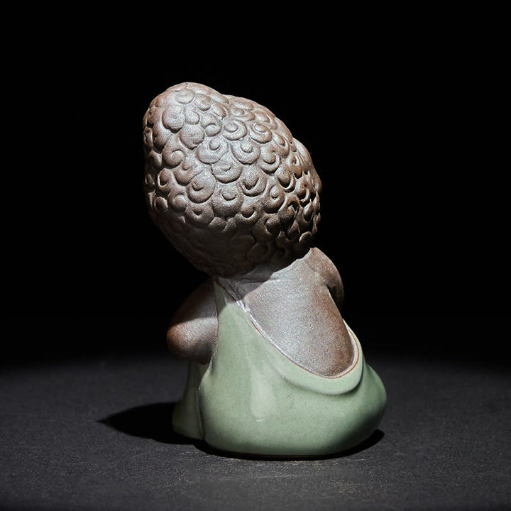 Buddha Stones, monje en reposo, meditación, oración, estatua de cerámica, serenidad, decoración del hogar - image 34