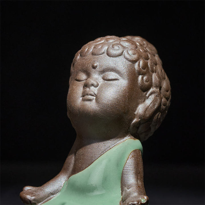 Buddha Stones, monje en reposo, meditación, oración, estatua de cerámica, serenidad, decoración del hogar - image 17
