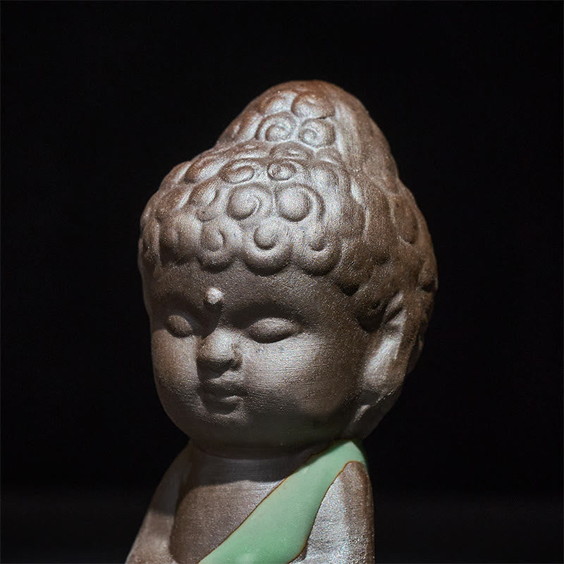 Buddha Stones, monje en reposo, meditación, oración, estatua de cerámica, serenidad, decoración del hogar - image 31