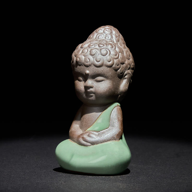 Buddha Stones, monje en reposo, meditación, oración, estatua de cerámica, serenidad, decoración del hogar - image 20