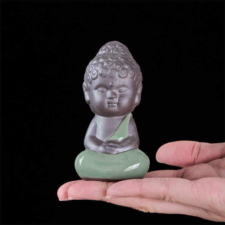 Buddha Stones, monje en reposo, meditación, oración, estatua de cerámica, serenidad, decoración del hogar - image 26