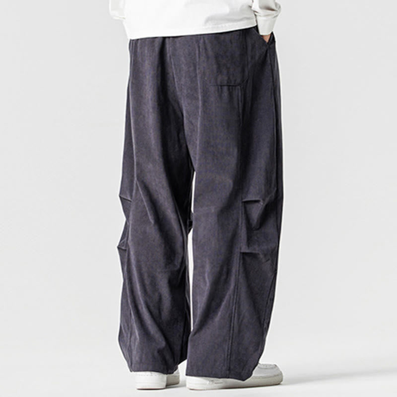 Pantalones de pana de algodón con cordón ajustable y pernera ancha para hombre, con bolsillos, estampado de Buddha Stones. - image 19