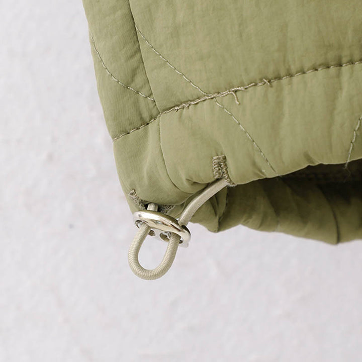 Pantalones térmicos gruesos para mujer Buddha Stones, lisos, con puño elástico, cordón ajustable y bolsillos. - image 20